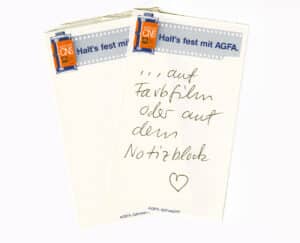 agfa notizblock
