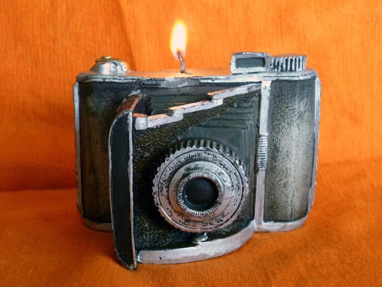 kamera kerze 1 brennt