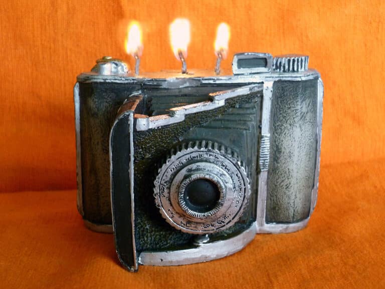 kamera kerze 3 brennt