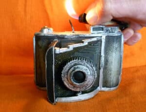 kamera kerze anzuenden