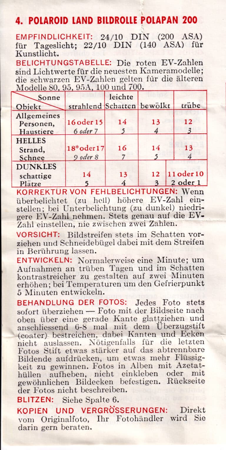 polaroid polapan 200 typ 42