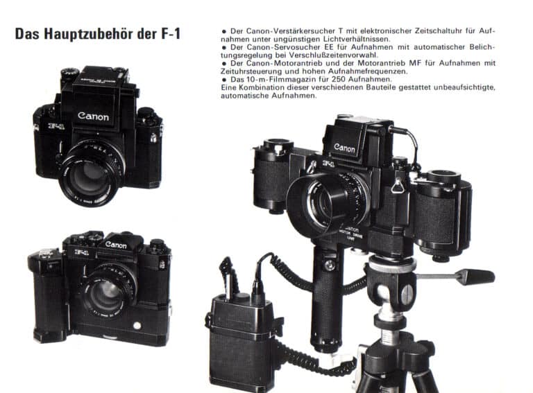 canon f 1 zubehoer