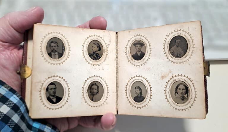 mini album rot 2 seiten