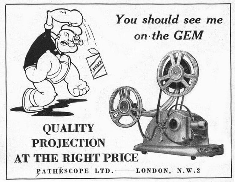 pathe gem werbeanzeige england