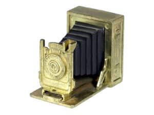 Bleistiftspitzer in Kamera-Form (messingfarben)