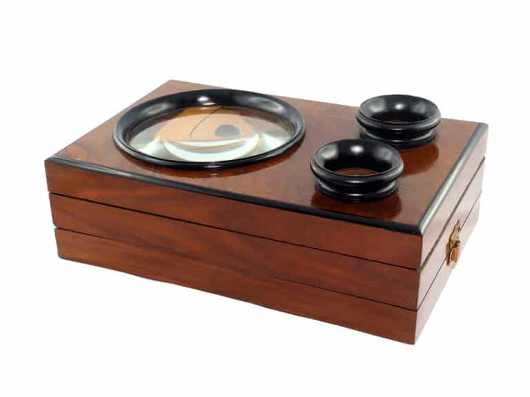 stereoskop lupe teak zu