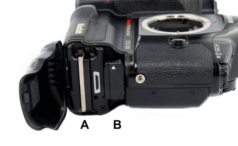 kodak dcs 520 canon eos 1 n a b