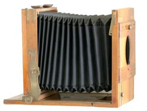 Reisekamera unbezeichnet (schwarzer Balgen)