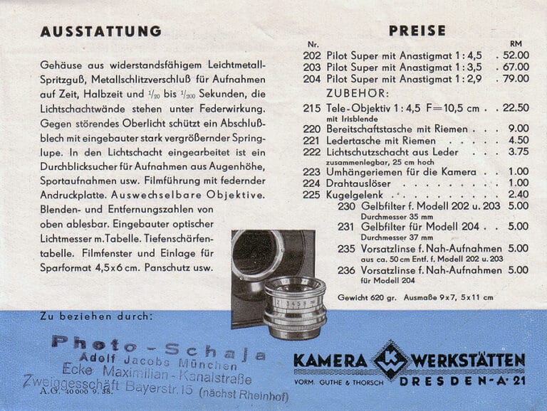 pilot super prospekt preise