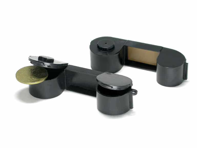 Münzspender in der Form des Pocketfilms 110