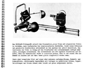 Bolex Titelgerät im Holzkoffer