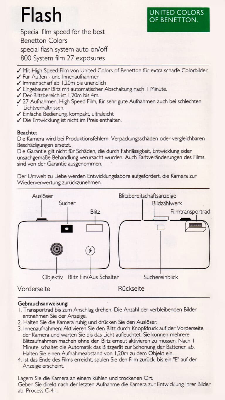 benetton flash anleitung