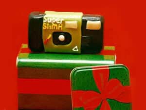 Fuji Super SlimH Marzipan-Kamera