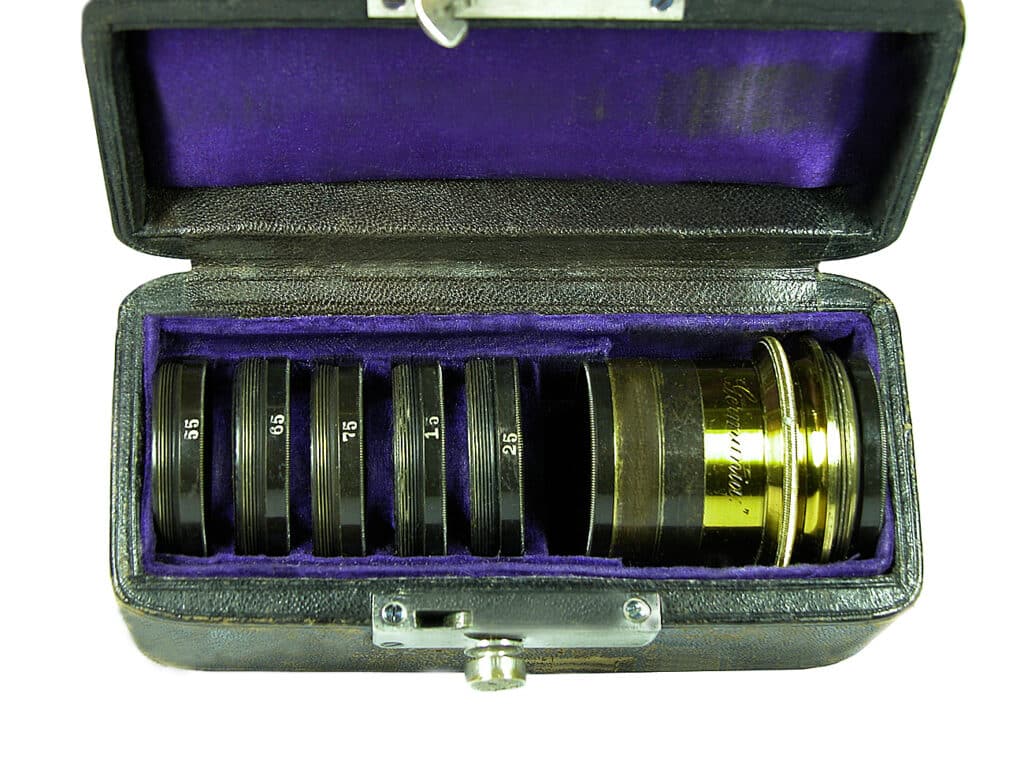 Satzobjektiv aus Messing