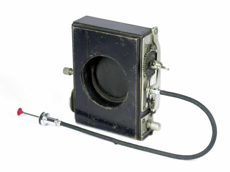 Tuch-Schlitzverschluss für Plattenkameras