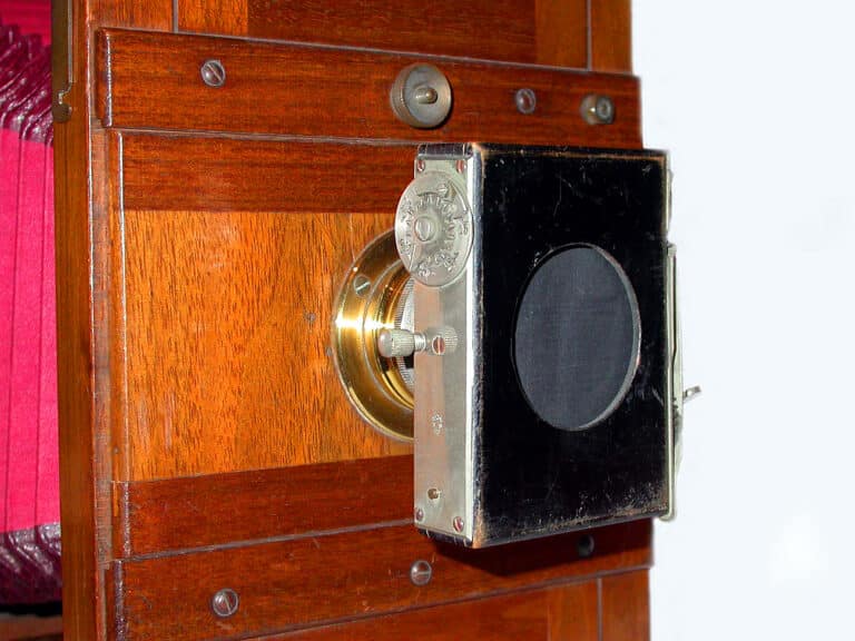 Tuch-Schlitzverschluss für Plattenkameras