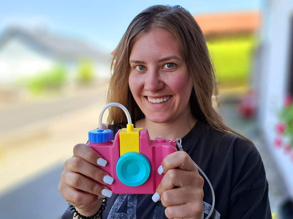 Spielzeugkamera "Trinkflasche Camera" (orange)