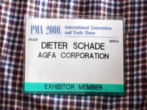 PMA 2000 Ausweis Dieter Schade